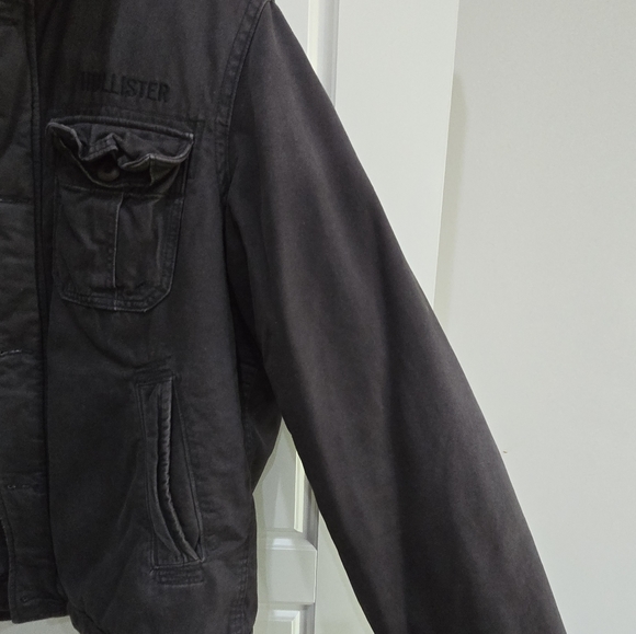 Mens L fur lined jacket - brand Hollister - size L - Picture 4 of 6